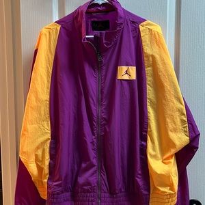 Nike Jordan Flight Women's Woven Jacket Pink/Yellow Colorblock